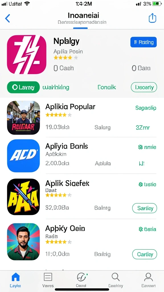 Tampilan antarmuka pengguna yang intuitif.