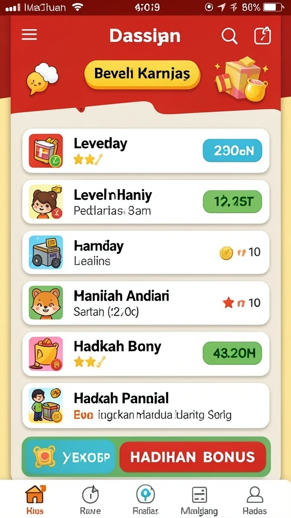 Berbagai pilihan tema slot yang menarik.