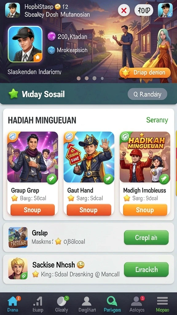 Fitur bonus harian yang meningkatkan peluang menang.