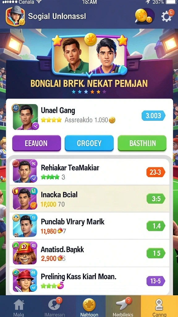 Fitur bonus harian yang memberikan hadiah menarik.