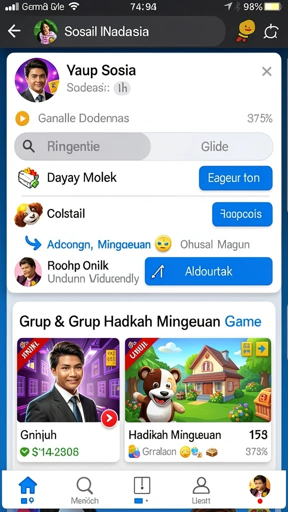 Tampilan antarmuka yang menarik dan mudah digunakan.