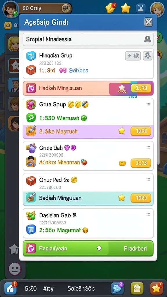 Sistem reward yang memuaskan bagi pemain.