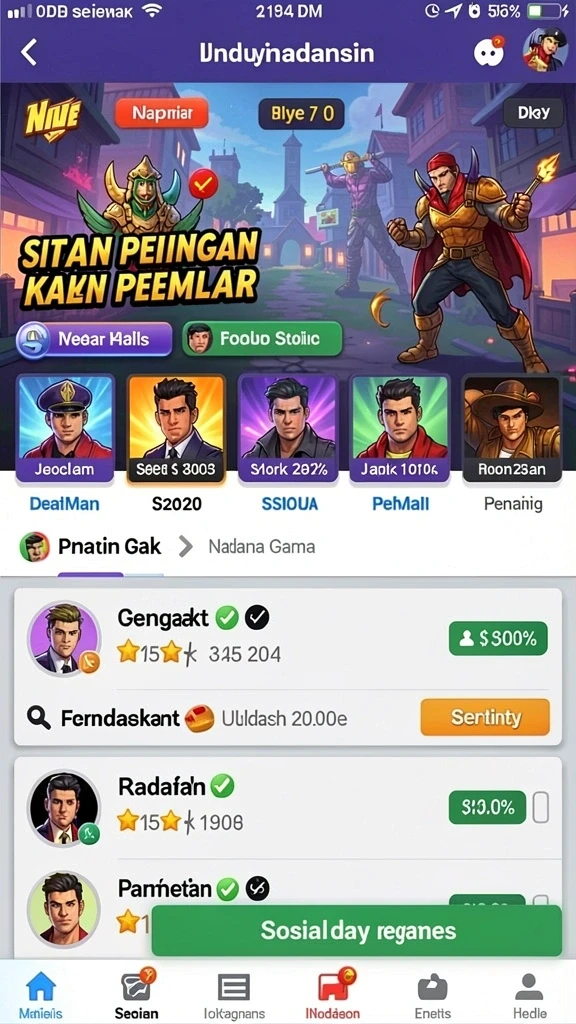 Antarmuka pengguna yang intuitif dan menarik.