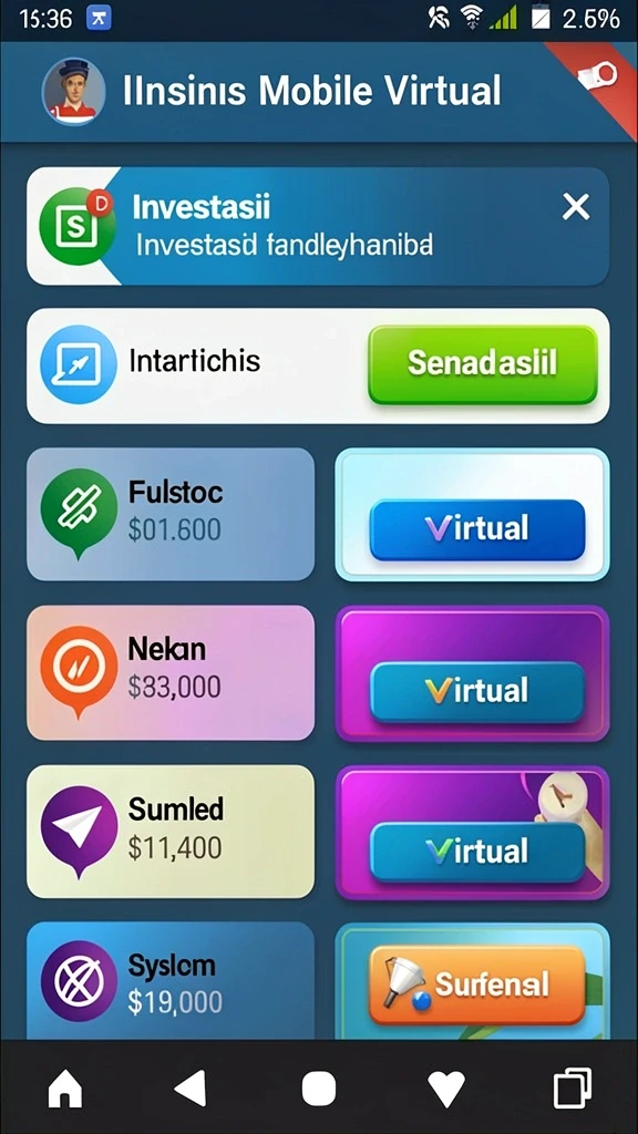 Screenshot menampilkan tampilan antarmuka utama permainan.