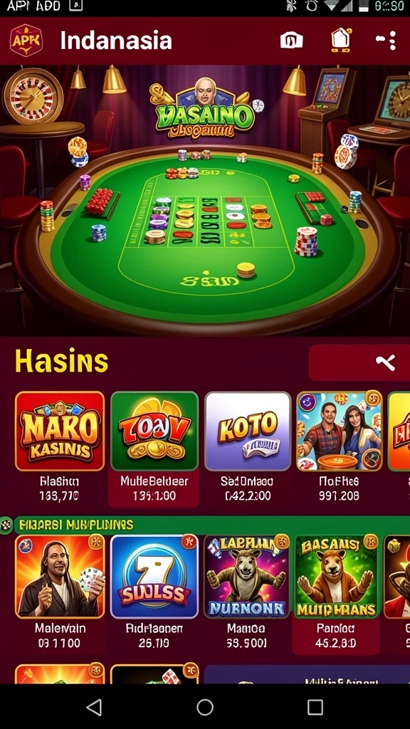Beragam tema permainan slot yang menghibur.