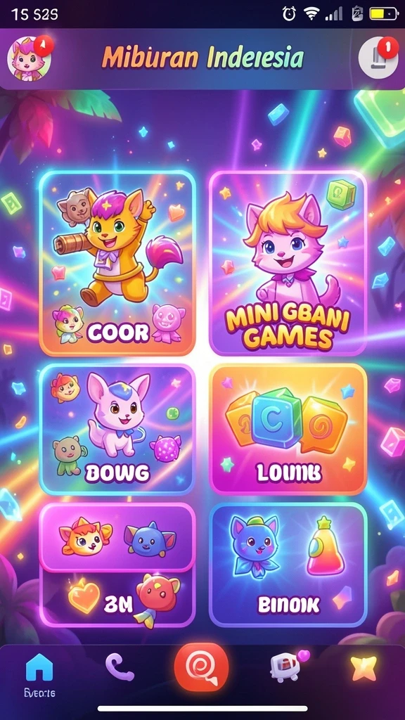 Screenshot pertama menampilkan antarmuka permainan yang menarik.
