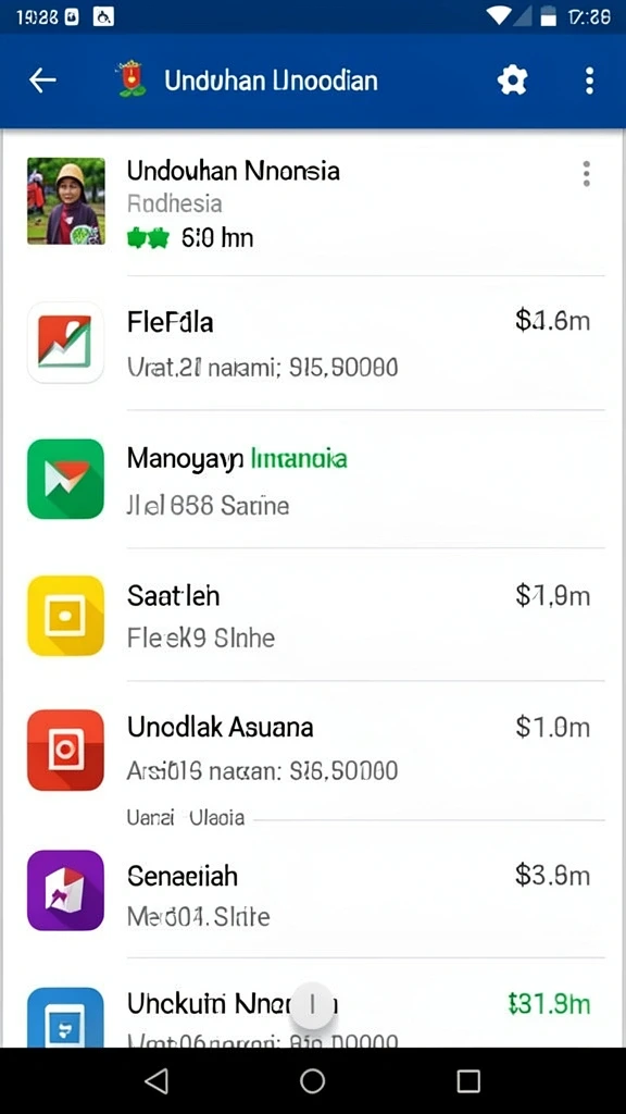 Tampilan antarmuka pengguna yang menarik.