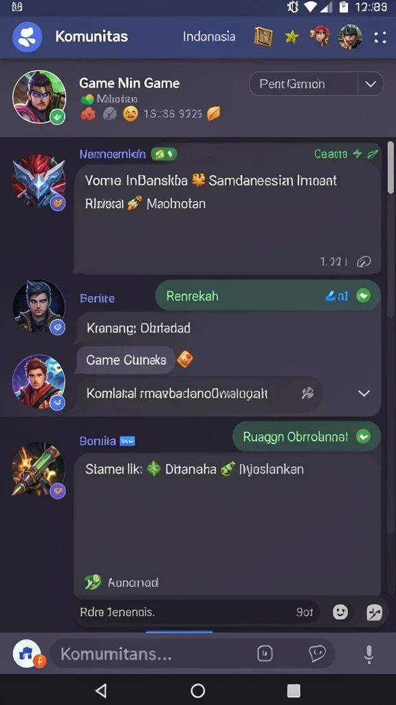 Tampilan grafis yang memukau dan berwarna-warni.